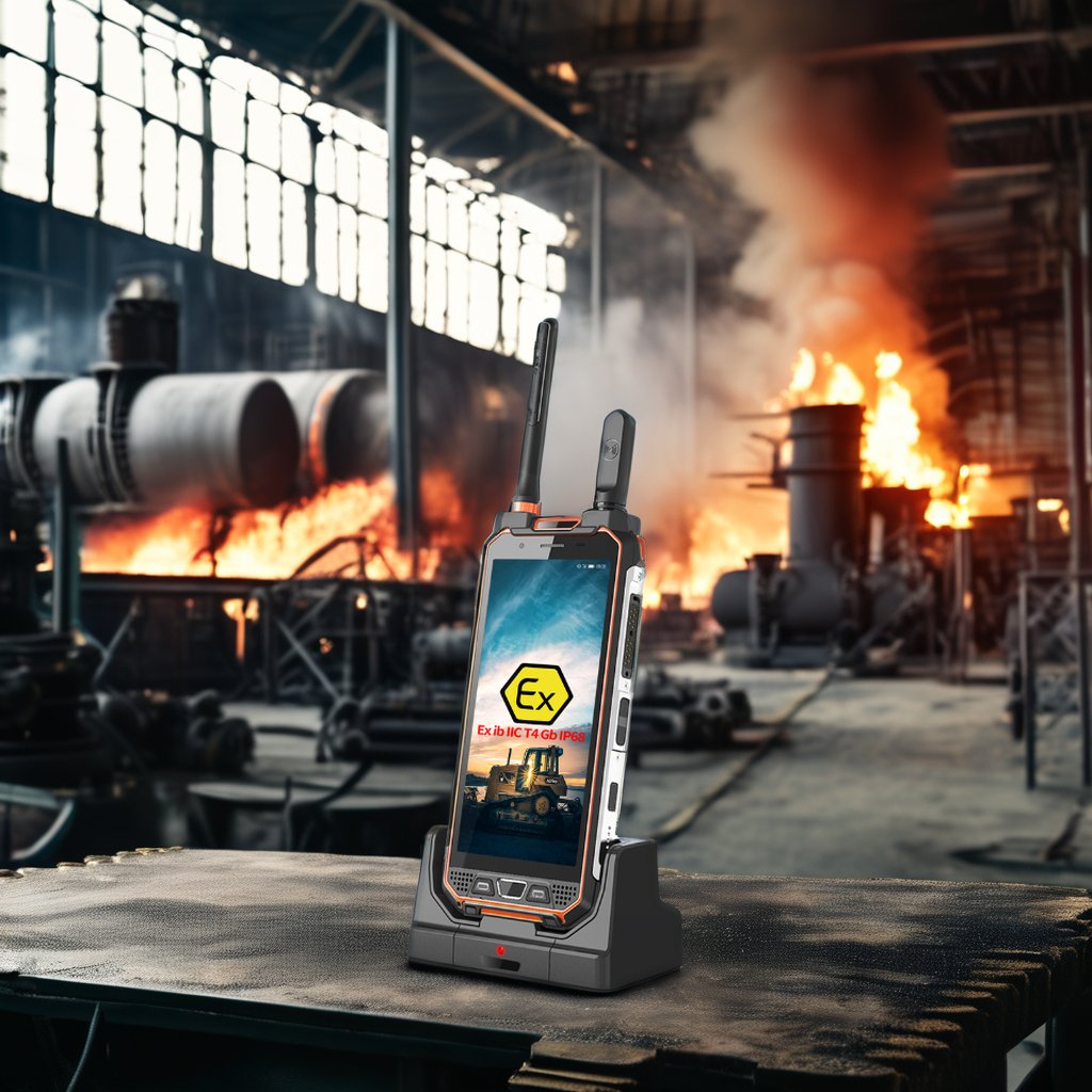 Touch Screen Atex Gps Mobile Phone Intrinsically Safe Explosives ATEX Zone 1/21 LTE Explosion Proof Telephone Ip68 Smartphone
