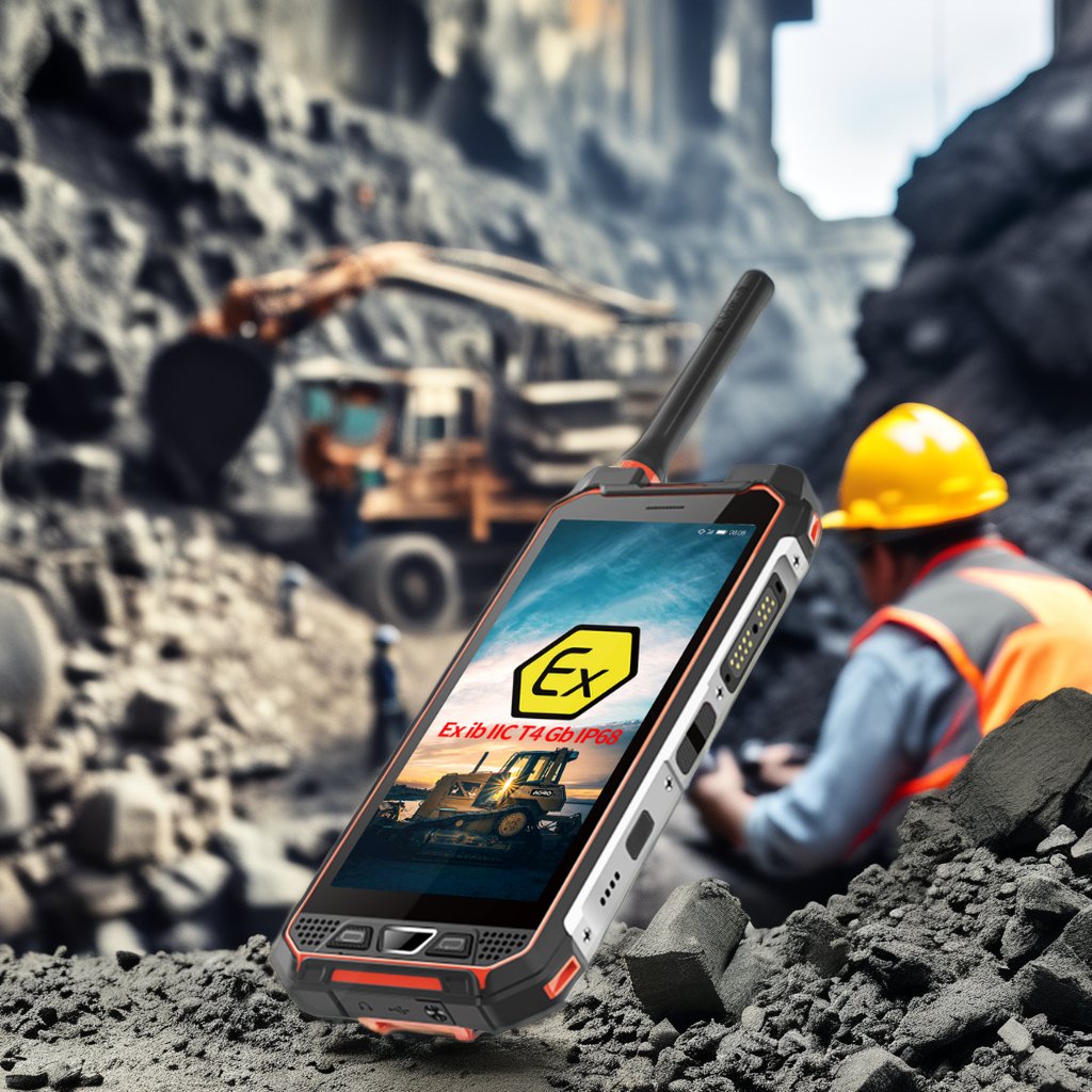 Touch Screen Atex Gps Mobile Phone Intrinsically Safe Explosives ATEX Zone 1/21 LTE Explosion Proof Telephone Ip68 Smartphone