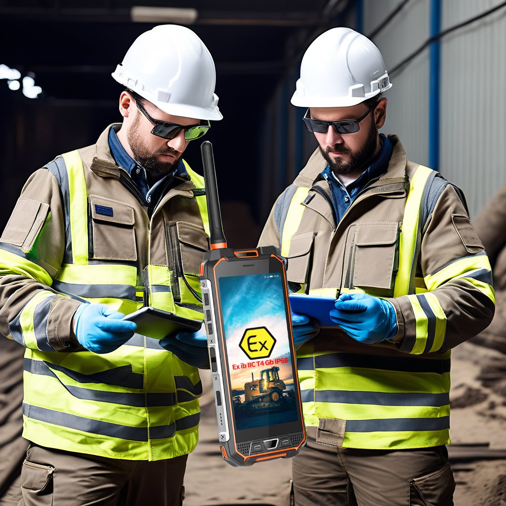 Touch Screen Atex Gps Mobile Phone Intrinsically Safe Explosives ATEX Zone 1/21 LTE Explosion Proof Telephone Ip68 Smartphone