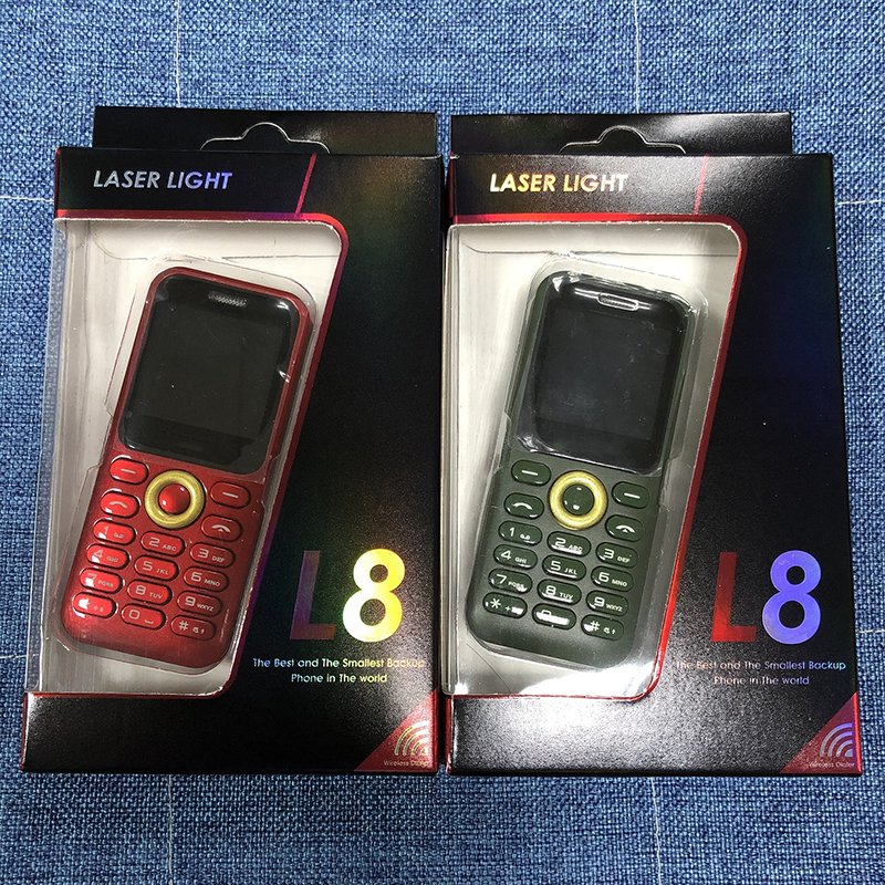 In stock L8 Original Phone with Keypad Dual Sim Camera Super mini Feature Phone MP3 For Elderly and Kids