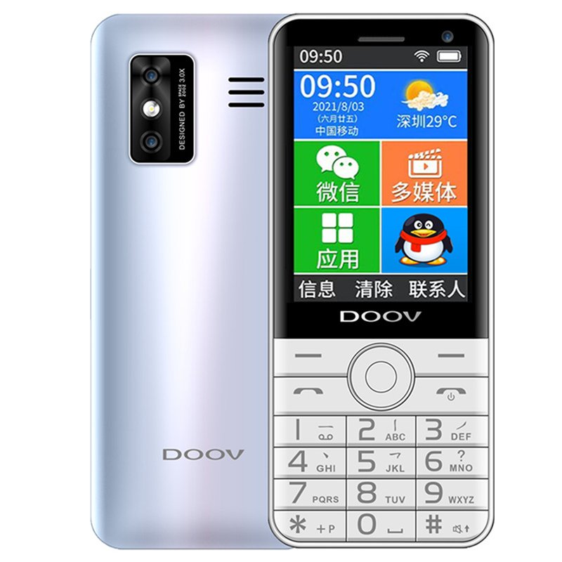 Doov R17 4G Elder Children Mobile Phone Dual Sim Card Feature Phone with Android Keypad Touch Screen 32gb Lot Stock