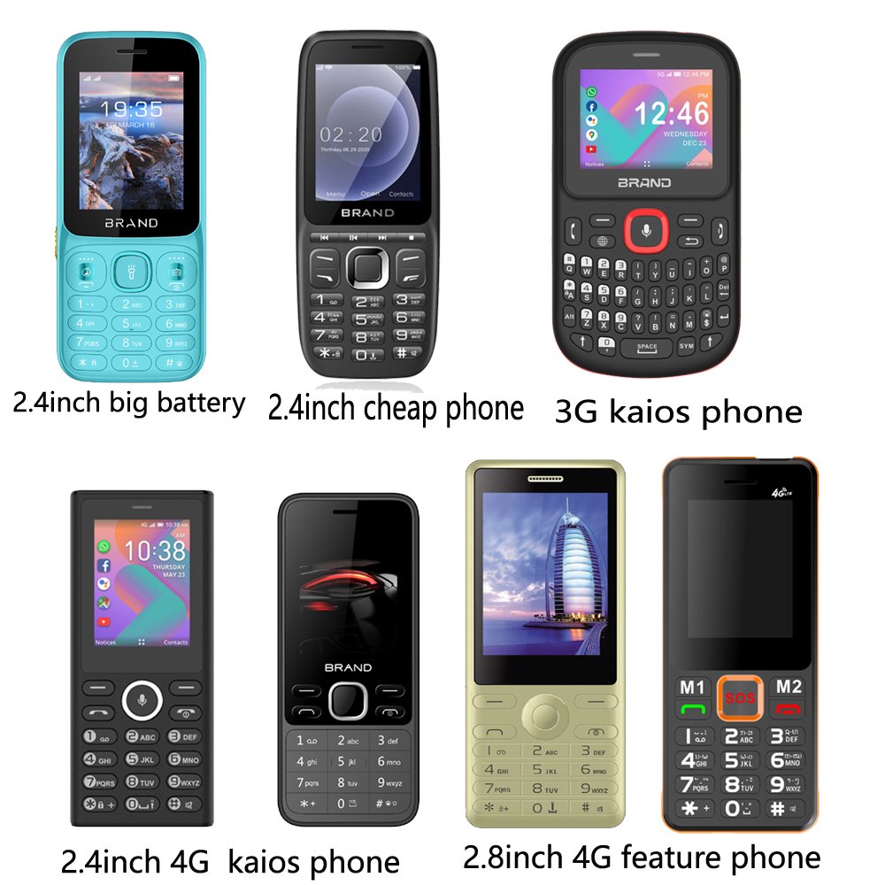 Oem New Design Basic Simple Key Pad Button Bar Keypads 2G Mobile Phone Odm Cheapest Keypad New 4G Mobile Phones Low Prices
