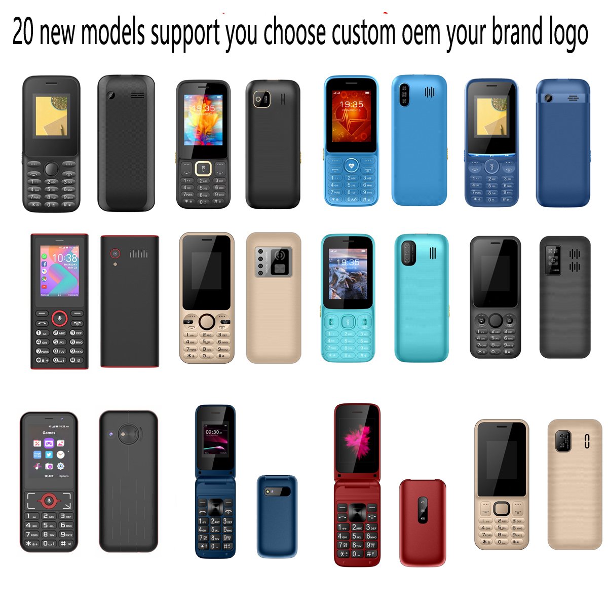 Oem New Design Basic Simple Key Pad Button Bar Keypads 2G Mobile Phone Odm Cheapest Keypad New 4G Mobile Phones Low Prices