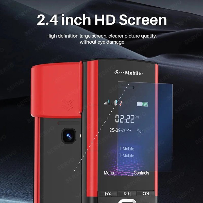 S5710 Keypad Mobile Phone with inbuilt Wireless Earbuds 2.4" Display FM Radio Bluetooth Dial Dual SIM Cellphone