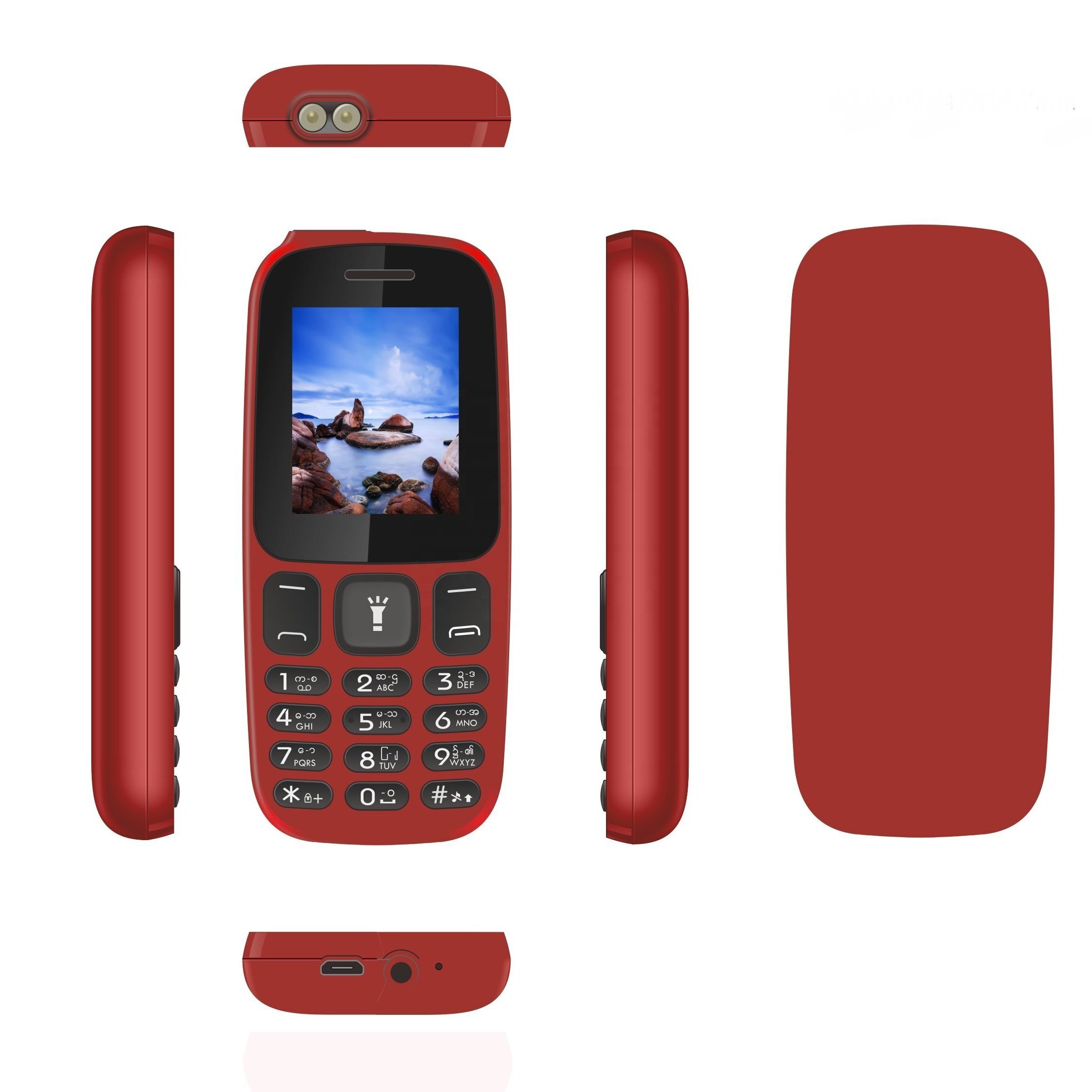 No Camera Wholesale Original Unlocked Cellphone Gsm 2g Simple Old Type 1.8" Classic Mobile Phones For K11