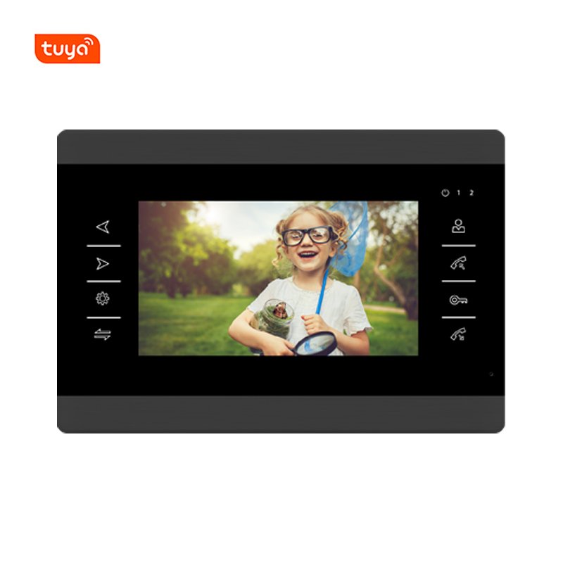 tuya smart wireless ip wifi video interphone intercom mobile phone app security devices keypad passwords codes access control