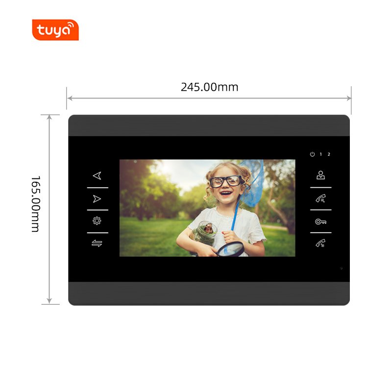 tuya smart wireless ip wifi video interphone intercom mobile phone app security devices keypad passwords codes access control