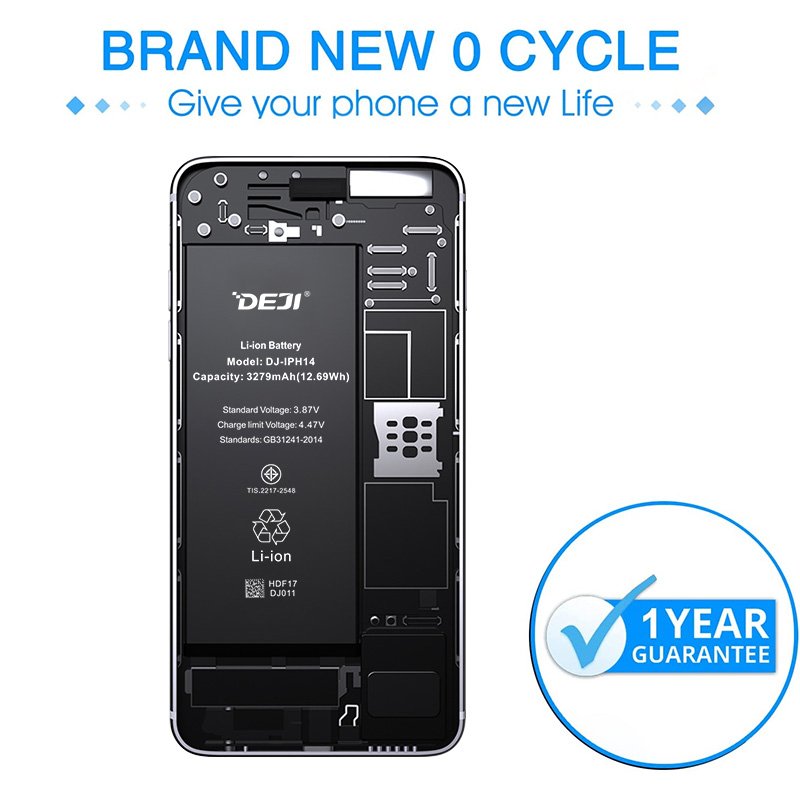 DEJI Dual IC strong protection 3279mAh A2649 Standard battery for iphone 14