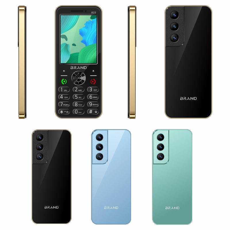 The Cheapest Mobile Phone Hot-Selling Best 2.8 inch Keypad Phone 3 SIM Card Mobile Phone Big Battery Fashion GSM Keypad