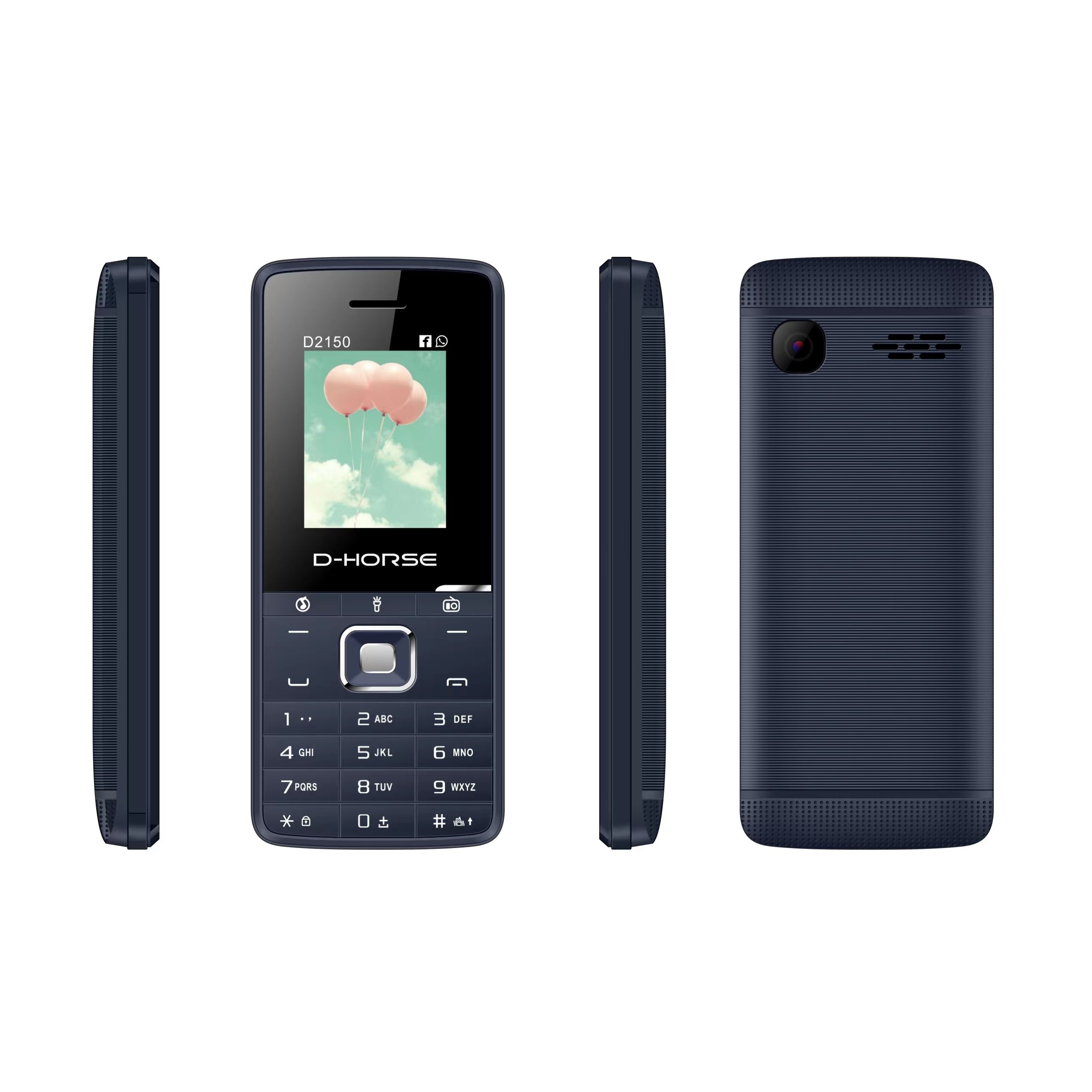 U-FM 2150 1.8" Display Affordable Made In China Feature Keypad Small New Mobile Phones