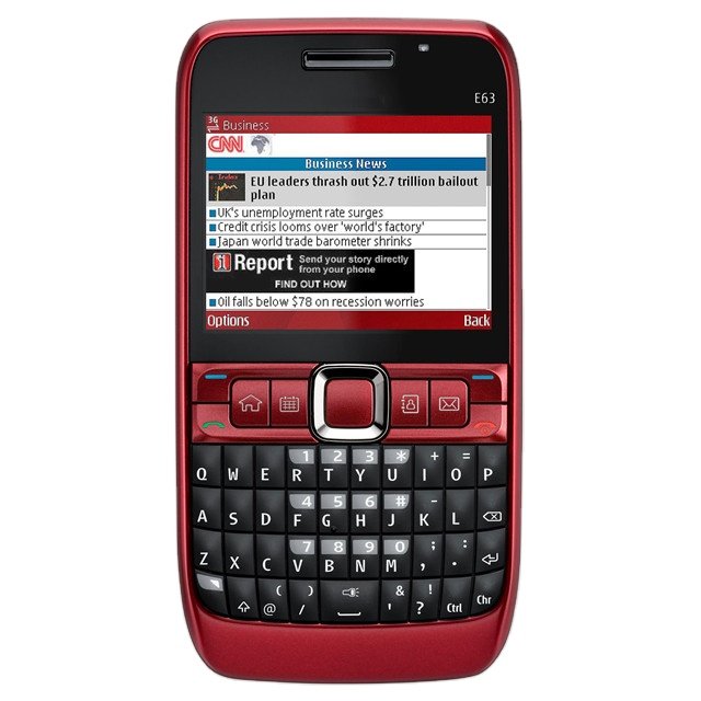 For NK E63 Original Simple Full QWERTY Keyboard 3G Cheap Bar Unlocked Mobile Cell Phone By Post