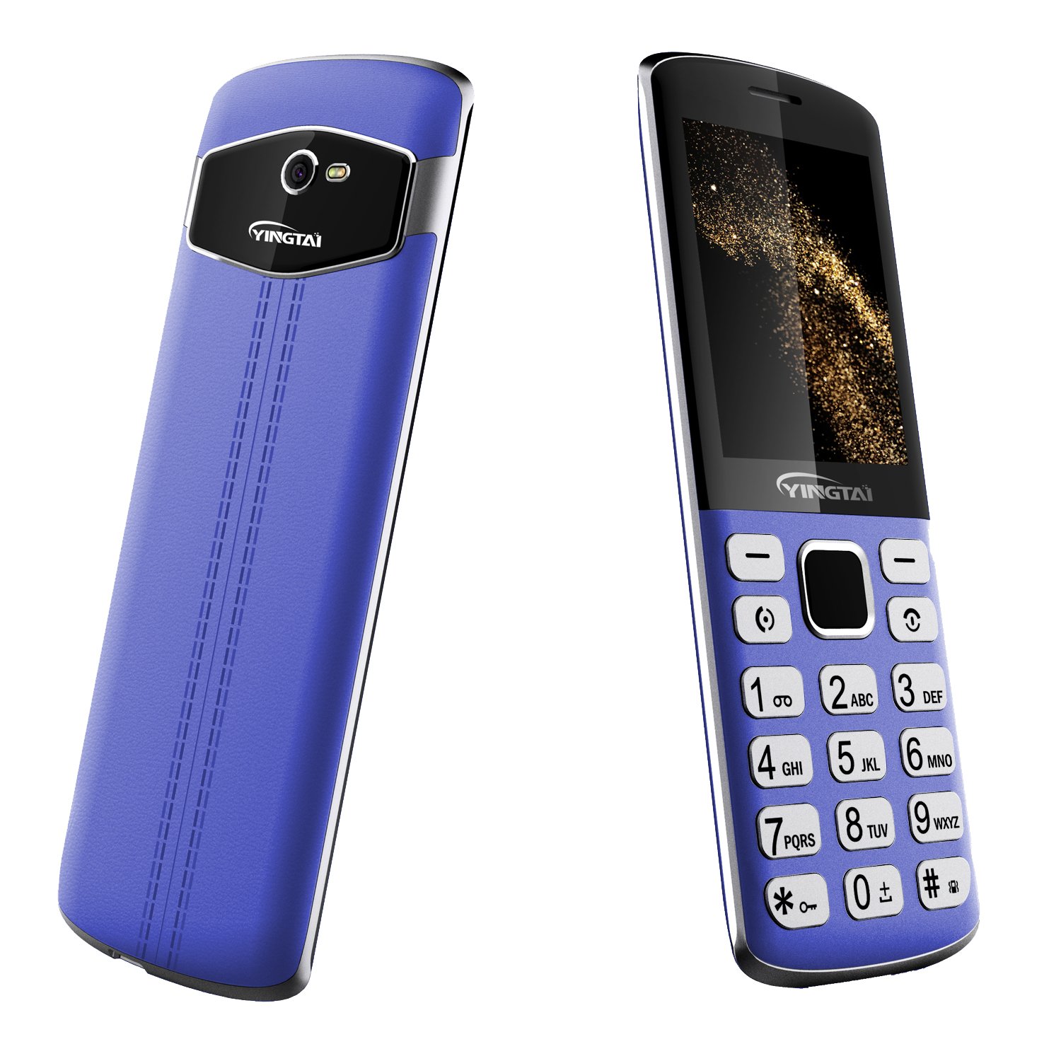 2.4 inch dual sim slim feature phone plated keypad metal body mobile phone 2G gsm quad band cell phone