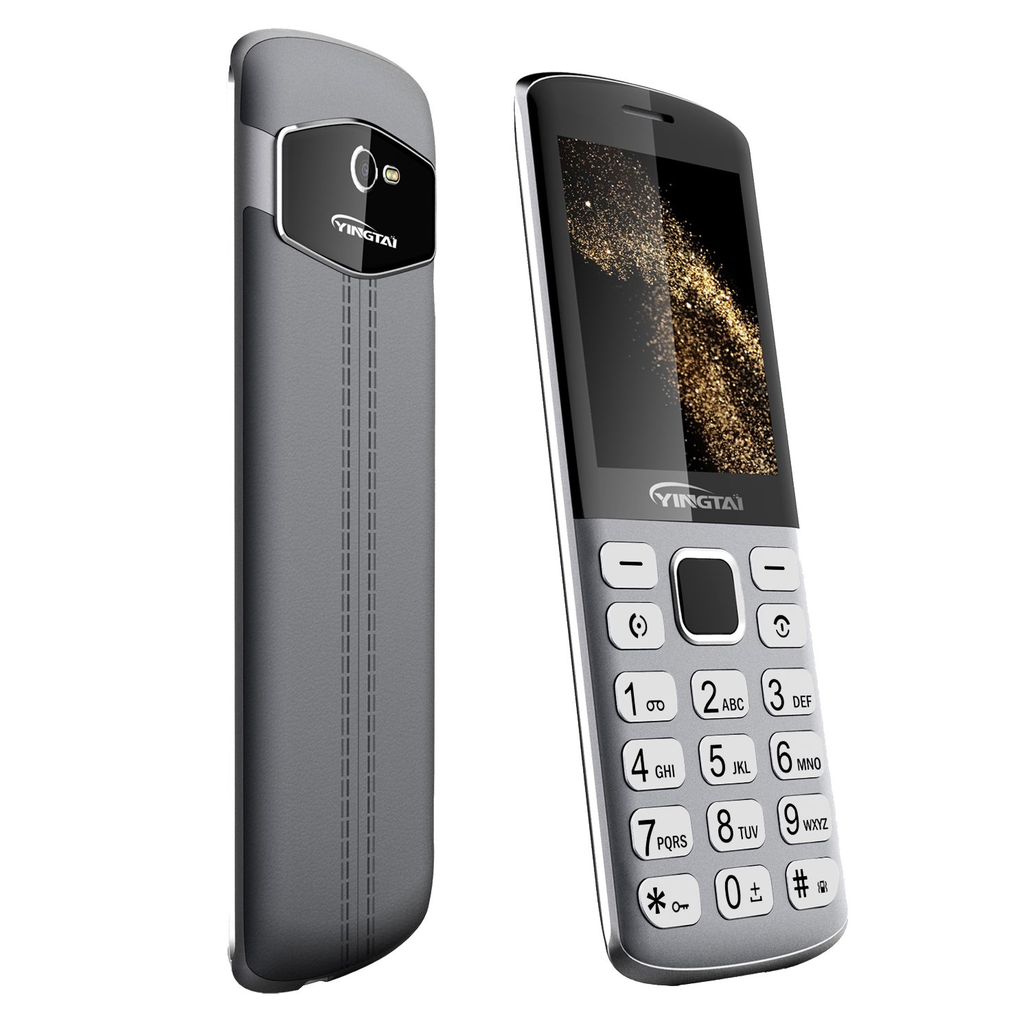 Metal design 2.4 inch Keypad mobile phone quad band gsm ultra thin feature phone