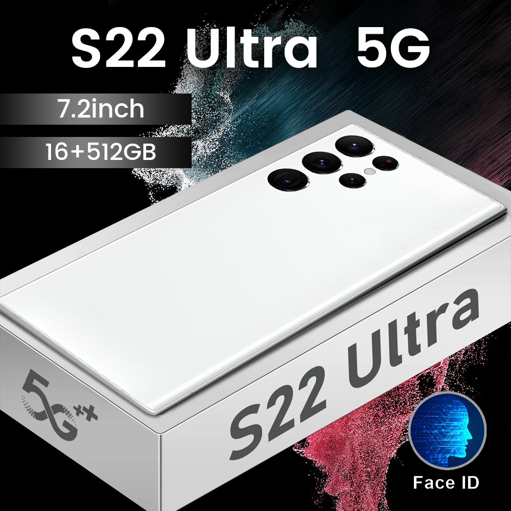 5G Smartphone S22 Ultra 7.3 inch Full Screen 12+256G Mobile Phones With stylus pen Original i phone11 keypad mobile phone