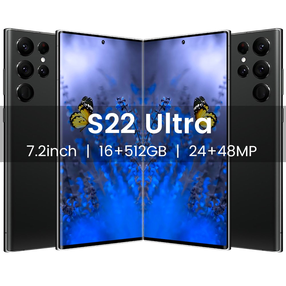 5G Smartphone S22 Ultra 7.3 inch Full Screen 12+256G Mobile Phones With stylus pen Original i phone11 keypad mobile phone
