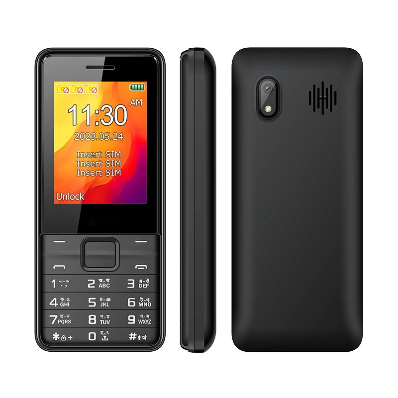 ECON E2454 2.4 Inch 25BI Big Battery Fashion GSM Keypad 3 SIM Card Mobile Phone