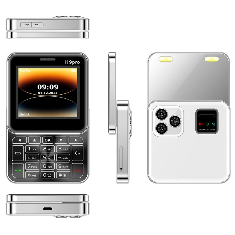 New Arrival i19 Pro 2.4inch 1400mAh inbuilt Battery Dual Sim GSM Old Fashion Classic Design Slide Mobile Phone