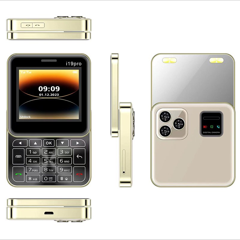 New Arrival i19 Pro 2.4inch 1400mAh inbuilt Battery Dual Sim GSM Old Fashion Classic Design Slide Mobile Phone