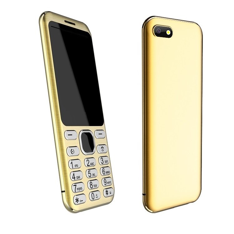 Best 2.8 inch very slim metal frame mobile keypad phone