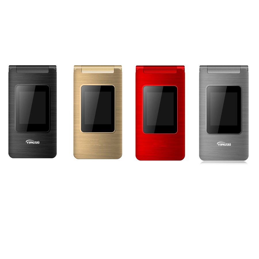 Latest 2.8''+1.77'' dual screen 4g big keypad mobile phone flip feature phone