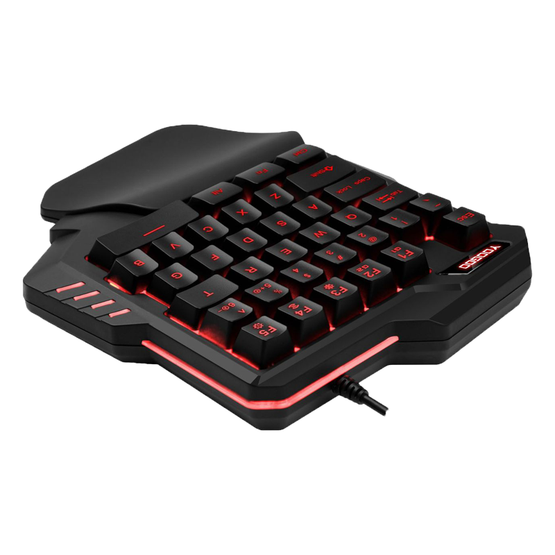 Single-Handed Mechanical Gaming Keyboard RGB Ergonomic Multimedia for mobile phone