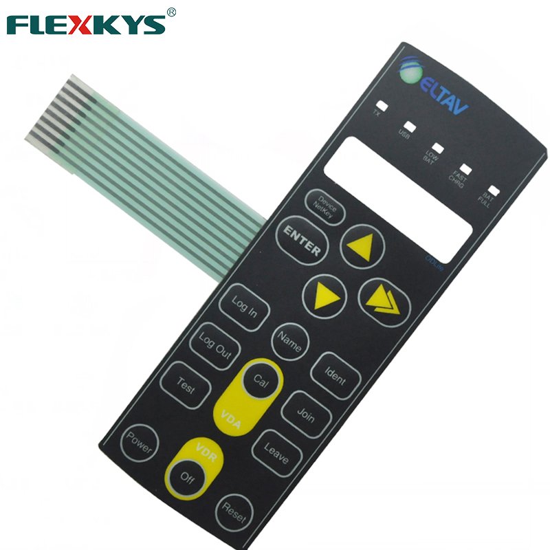 Embossed Keys Metal Dome Tactile Membrane Keyboard Switch For Barcode Scale