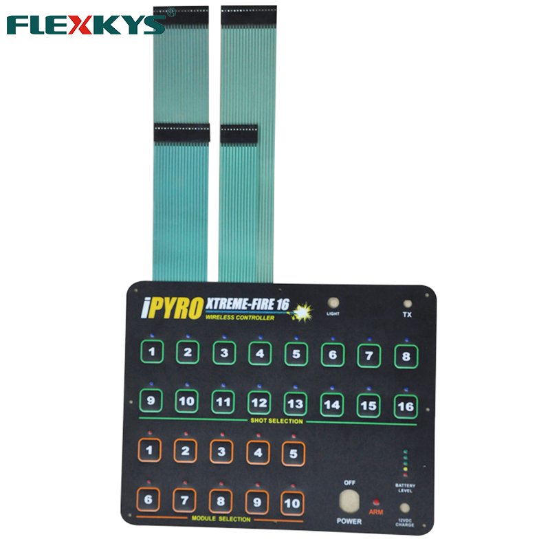 Embossed Keys Metal Dome Tactile Membrane Keyboard Switch For Barcode Scale