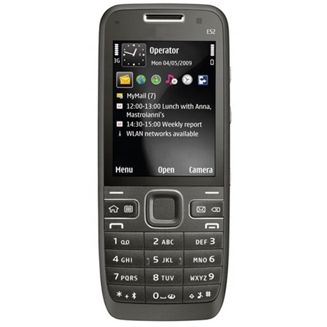 Hot Selling E52 For Nokia WIFI GPS JAVA 3G Cheap Bar Unlocked Mobile Cell Phone handset Russian Arabic Hebrew keyboard phone