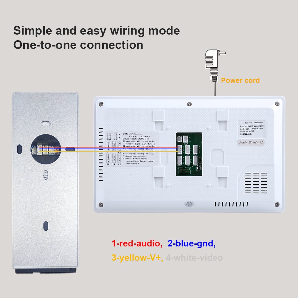 Ryan Biometric Video Door Entry Intercom System Smart WIFI Video Door Phone TUYA Mobile APP Talk Home Automation Smart Security