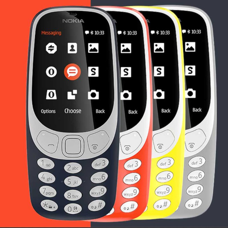 New cross-border mobile phone 3310 2.4 non intelligent straight board elderly dual card function phone