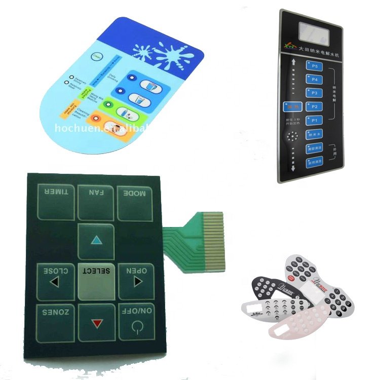 OEM Manufacturer Control Panel Silk Screen Printing Flat Key Tactile Membrane Switch Keypad Keyboard