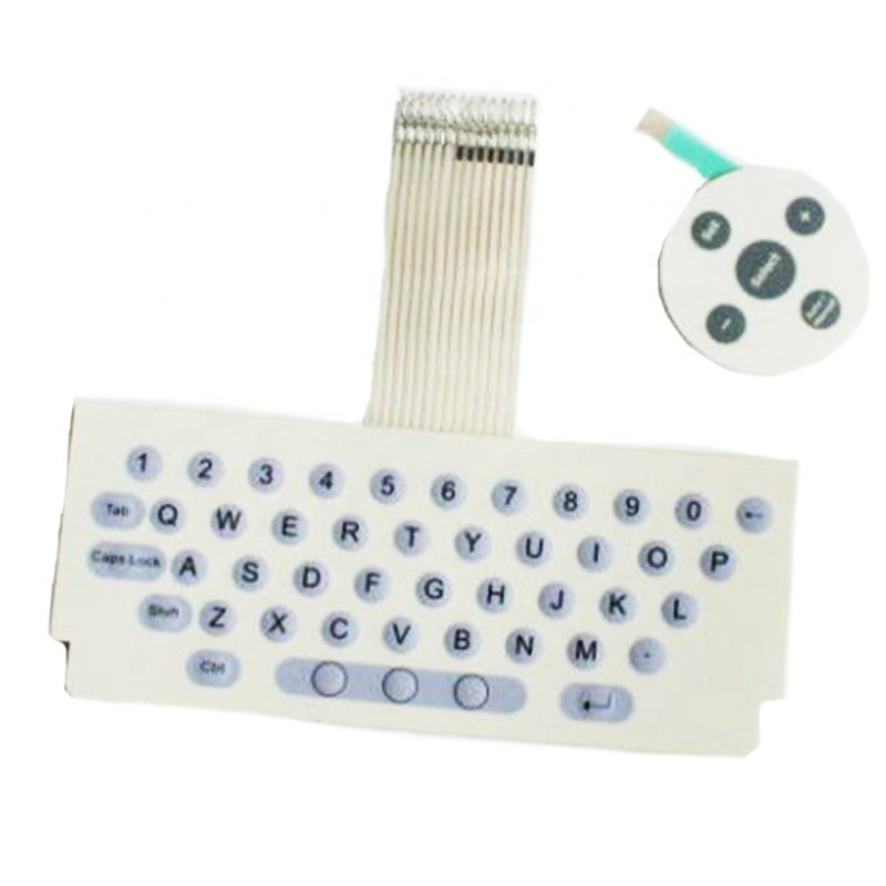 OEM Manufacturer Control Panel Silk Screen Printing Flat Key Tactile Membrane Switch Keypad Keyboard