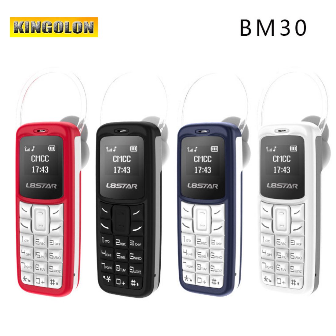 Cross-border foreign trade BM30 GSM 2G mobile wireless Bluetooth mobile phone Mini student button small mobile phone