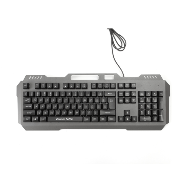Former Cattle K821M Qwerty Keyboard with Holder for Mobile Phones and Lighter