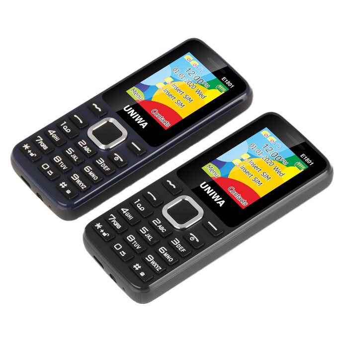 E1801 Low Price Mobile Phone Unlocked Dual SIM Card Big Button Keypad Bar Old Simple Classic GSM 2G Cellphone