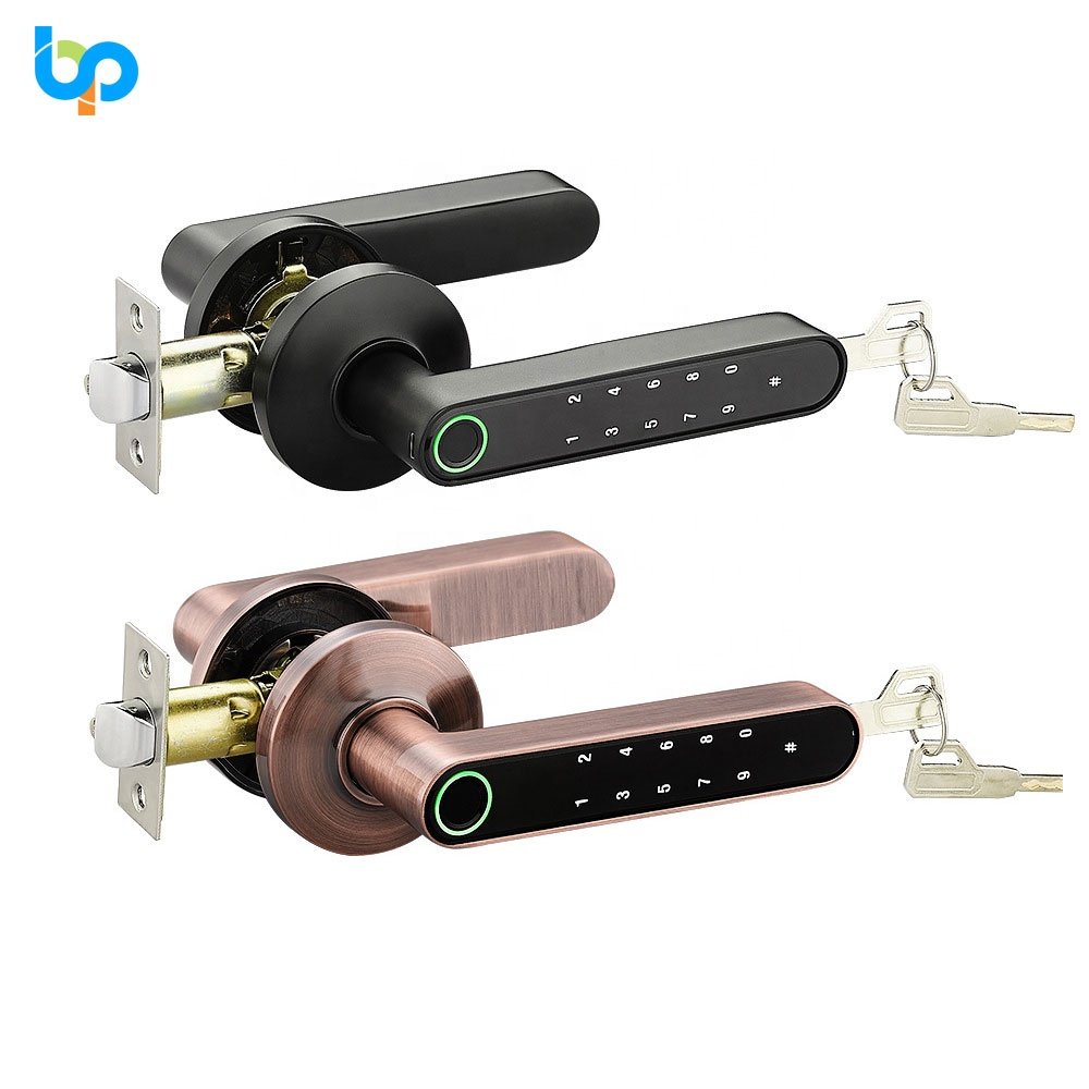 Smart Door Lock Wifi Tuya Wifi Ble App Electronic Keypad Card Fingerprint Door Locks For Home