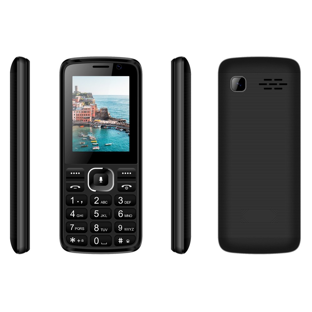ML2418 4G KaiOS Dual SIM Dual Standaby Mobile Keypad Bar Phone 2.4 Inch Support Social Media