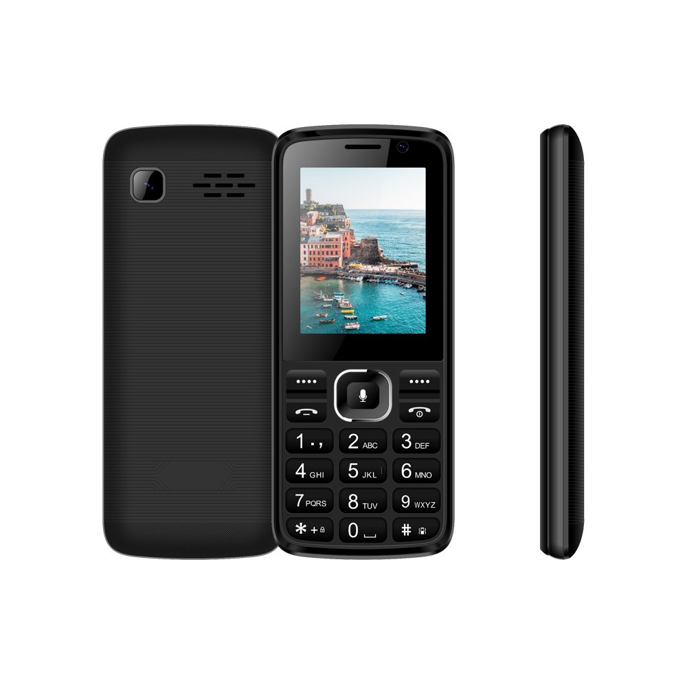 ML2418 4G KaiOS Dual SIM Dual Standaby Mobile Keypad Bar Phone 2.4 Inch Support Social Media