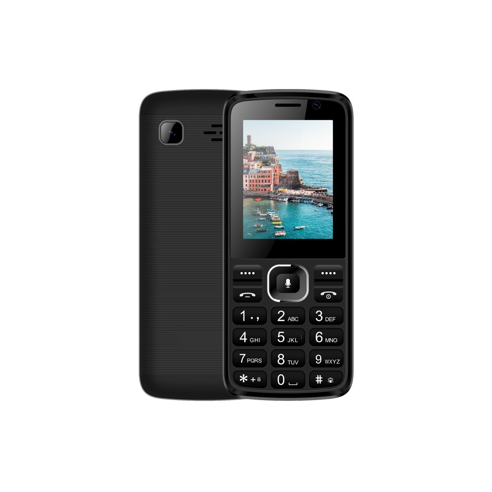 ML2418 4G KaiOS Dual SIM Dual Standaby Mobile Keypad Bar Phone 2.4 Inch Support Social Media
