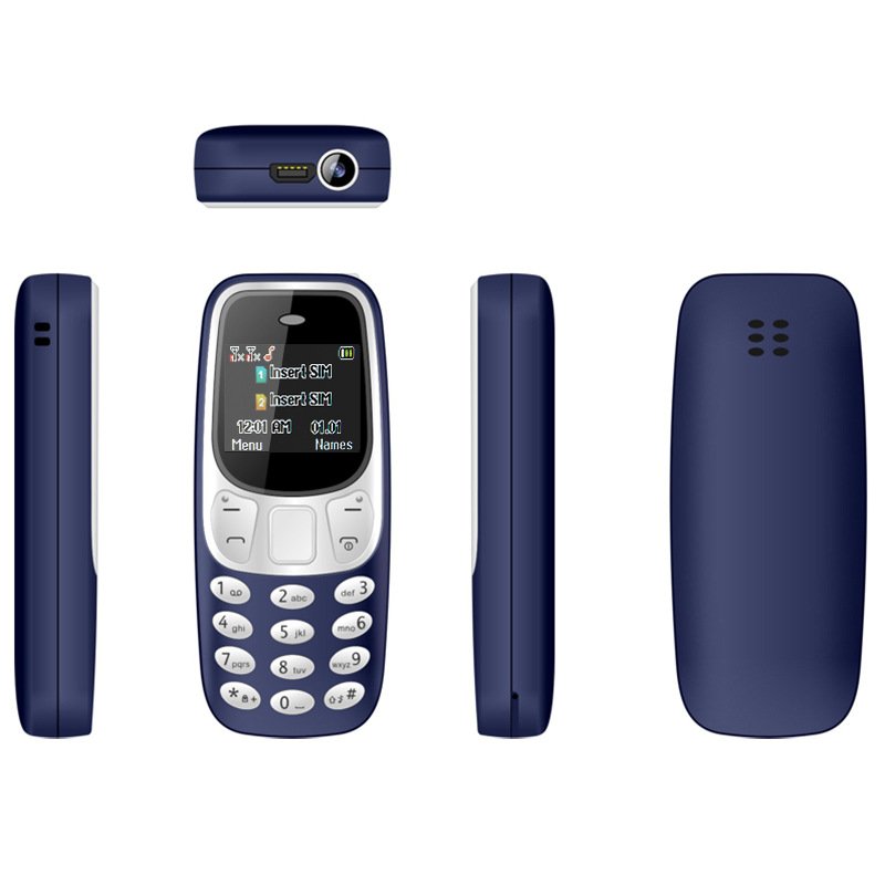 BM10 Pro Mini Feature Phone Earphone Voice Dialer Low Emission 2 SIM Mini Button Phone