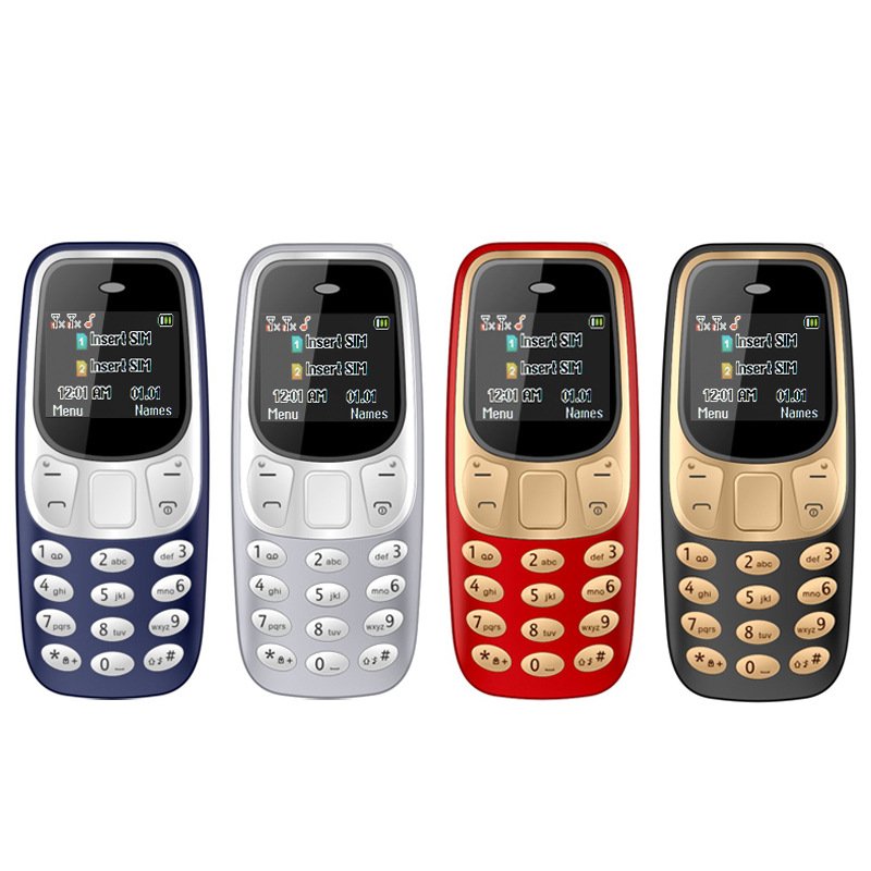 BM10 Pro Mini Feature Phone Earphone Voice Dialer Low Emission 2 SIM Mini Button Phone