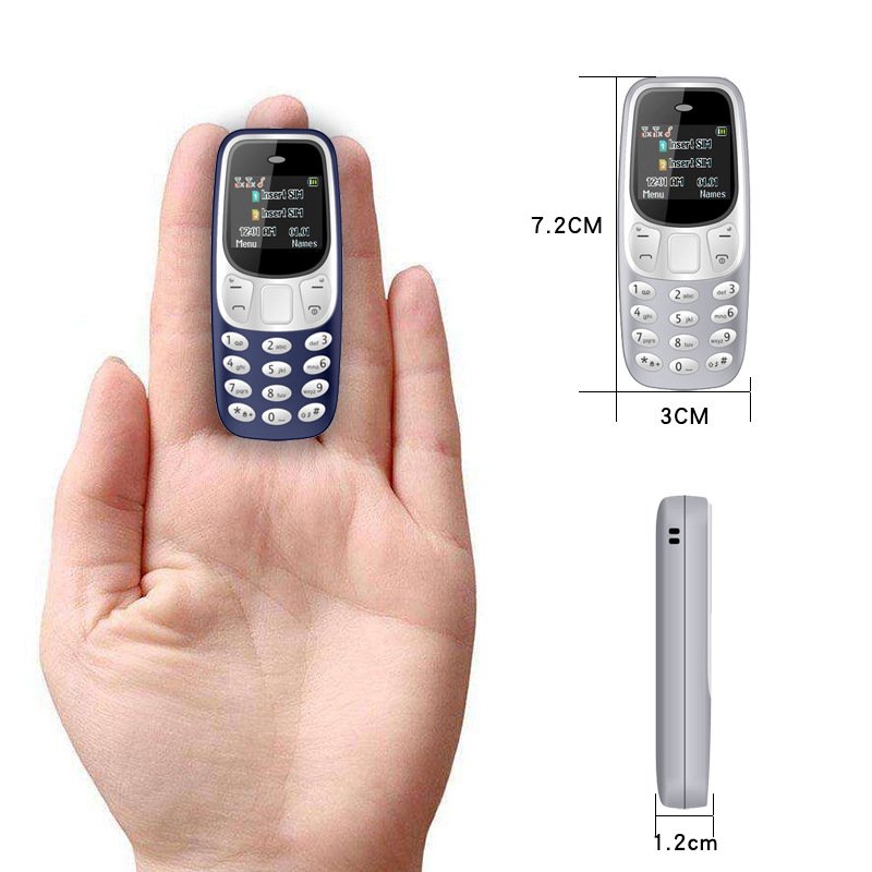 BM10 Pro Mini Feature Phone Earphone Voice Dialer Low Emission 2 SIM Mini Button Phone