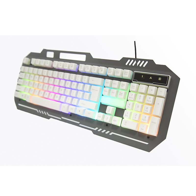 RGB Backlit Gamer Keyboards USB Wired Keyboard Computer Game Keyboard RGB for PC Laptop Black OEM Logo Printing USB