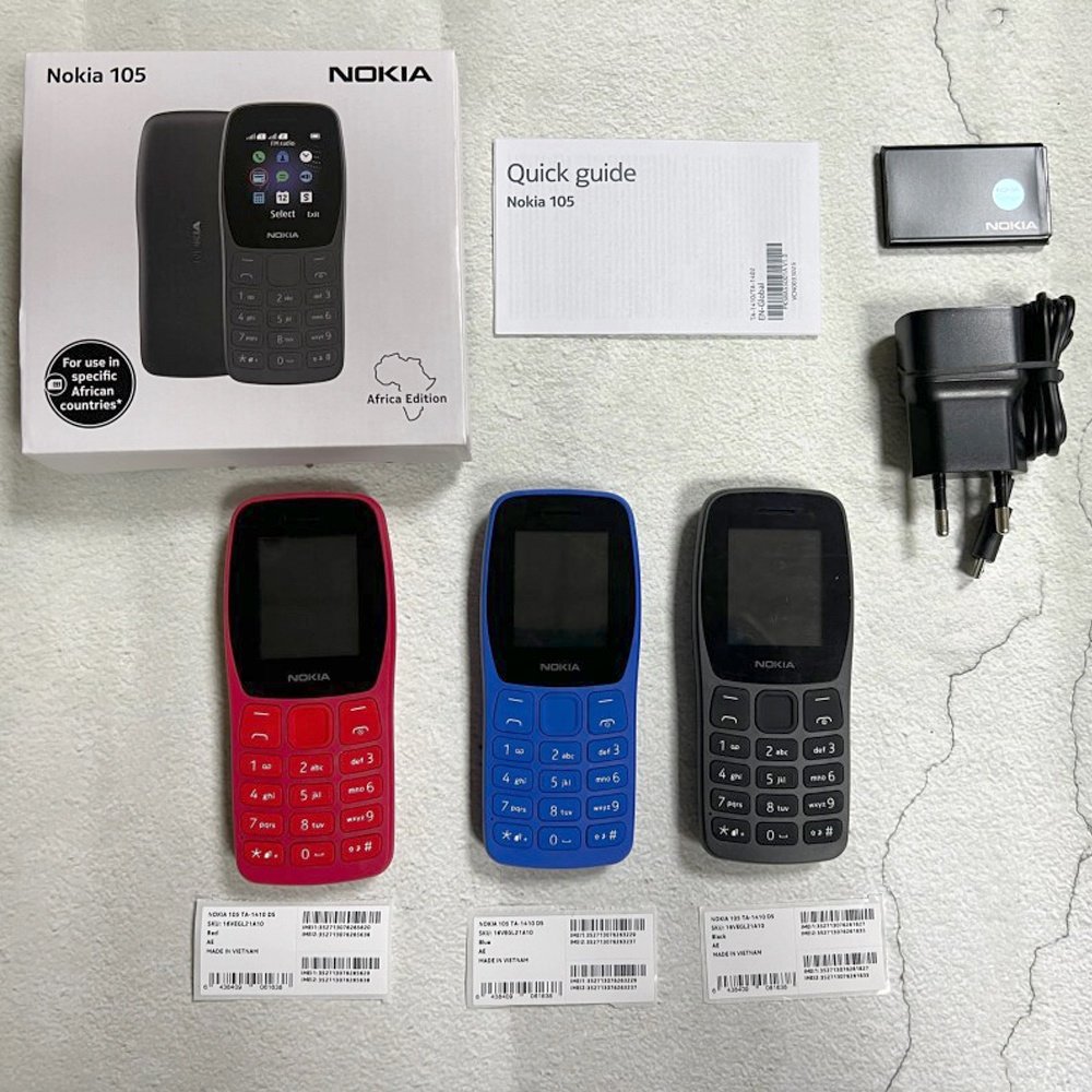 Original cheap Bar feature phone For Nokia 105 2022 Dual SIM 2G GSM 1.77 inch keypad mobile phone wholesale 106 110 celulares