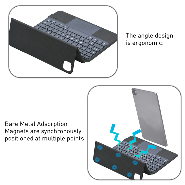 Slim portable wireless keyboard with case holder for iPad pro 9.7 inch leather case key board for ipad 10.2 8th Generation