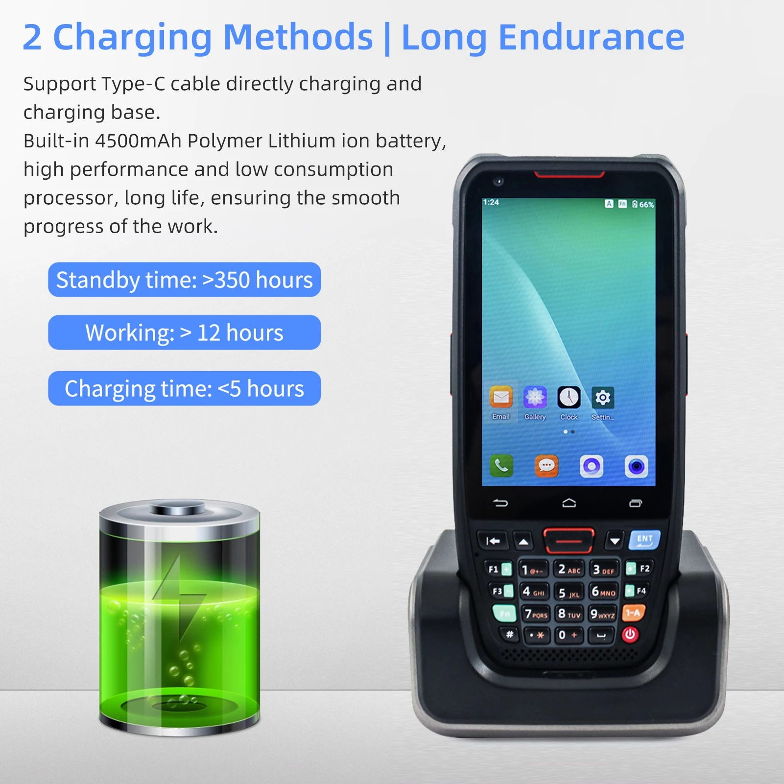 Android 10 3GB 32GB PDA Rugged handheld terminal mobile nfc reader pda data Barcode Scanner Inventory Wireless 4G GPS POS PDA