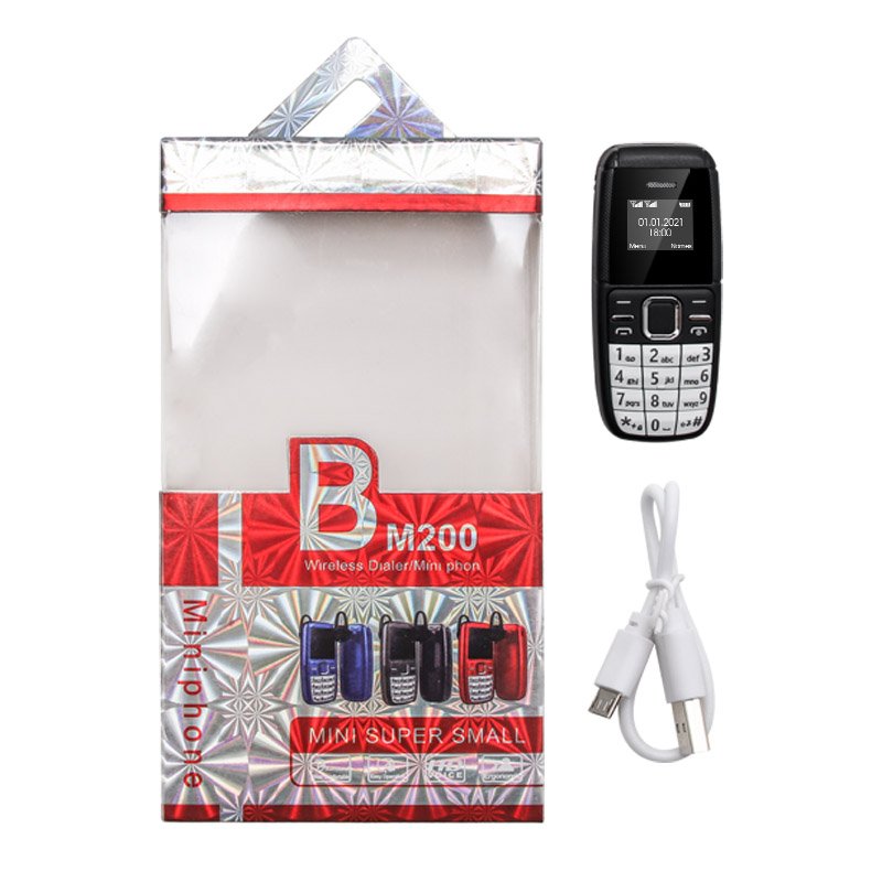 BM200 Dual Standby 0.66 Inch 350mAh Mobile Mini Keypad Phone
