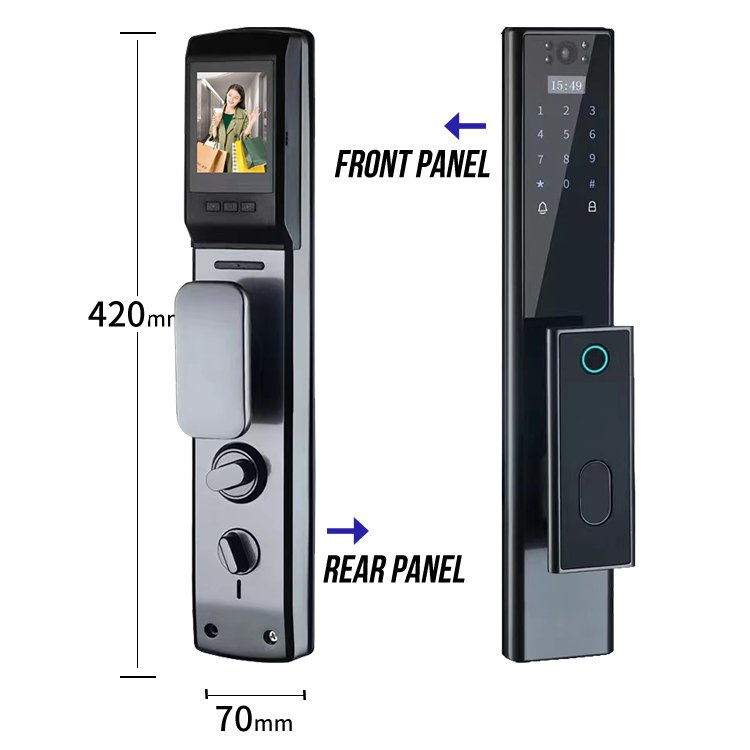 New Arrival Digital Keypad Door Lock Biometric Fingerprint Intelligent Camera Keyless Door Locks