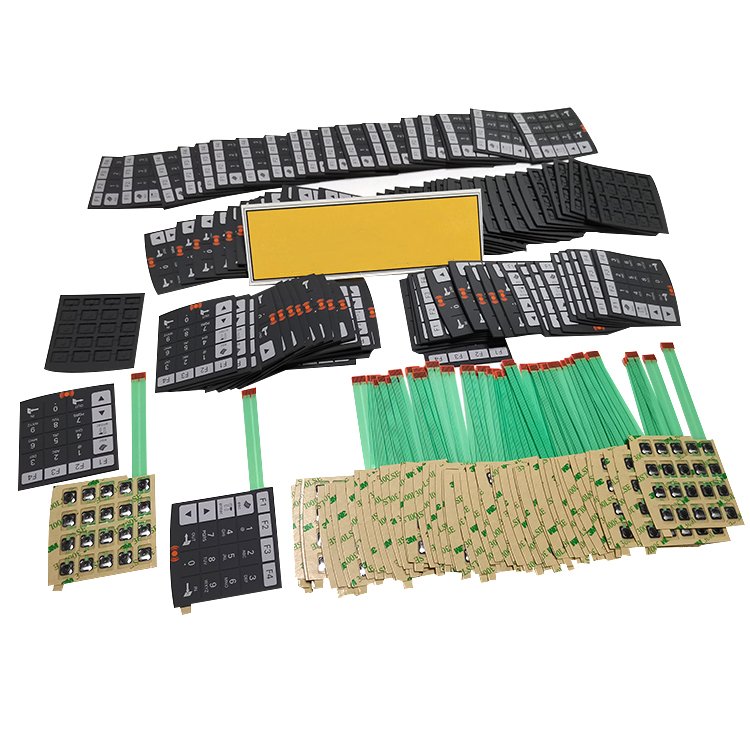 Wholesale Keypad Flexible Rubber Silicone Square Shaped P+R Big Keypad