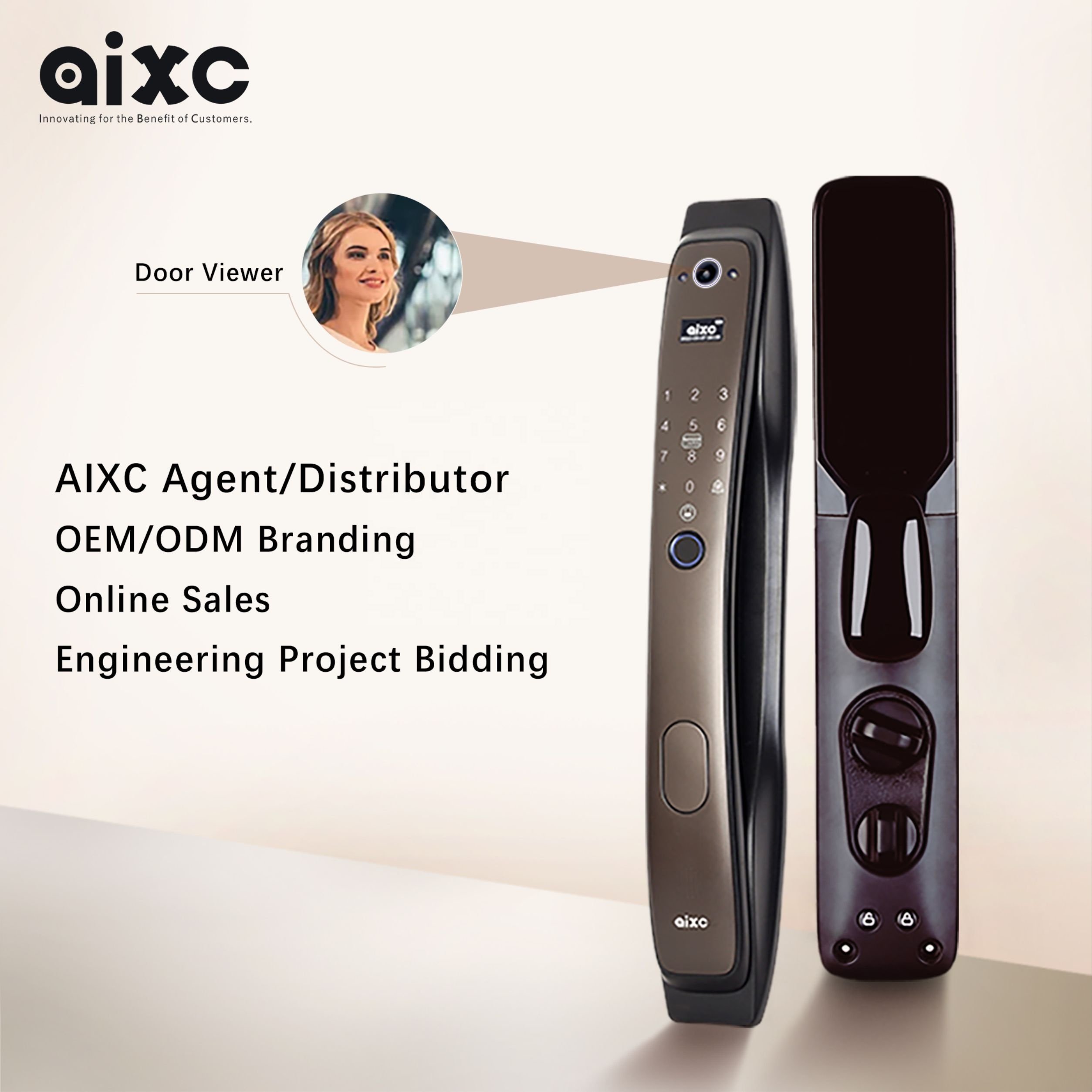 Factory New Trending High Security Smart Lock Fingerprint Automatic Smart Door Lock Phone Touch-Screen Keypad Password Lock